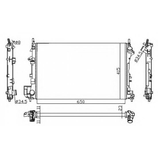 Radiator Racire NRF 58203A Radiator Racire NRF 58203A