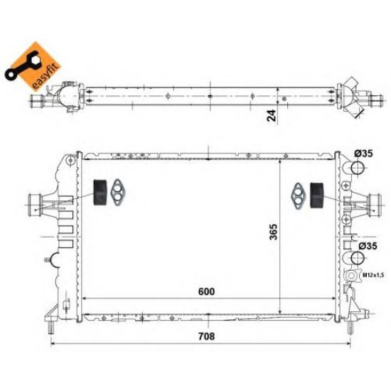 Radiator Racire NRF 58355 Radiator Racire NRF 58355