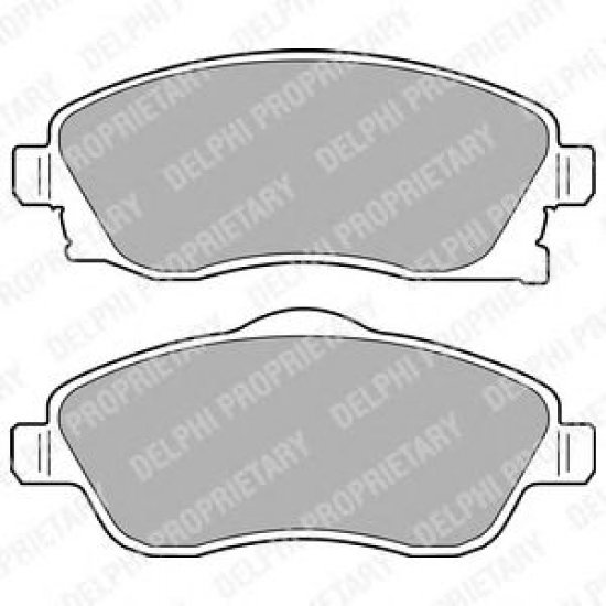 SET PLACUTE FRANA DELPHI LP1676 SET PLACUTE FRANA DELPHI LP1676