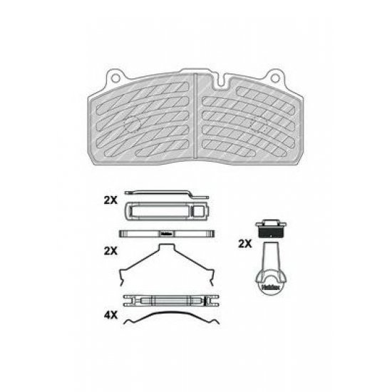 SET PLACUTE FRANA FERODO FCV4420B