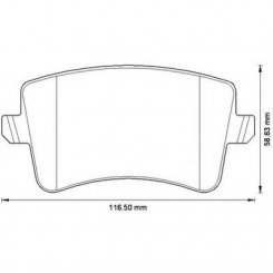Set placute frana spate Set placute frana spate