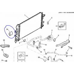 Suport radiator  Opel Astra  -  oe